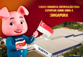 Suinco Conquista Certificação para Exportar Carne Suína à Singapura